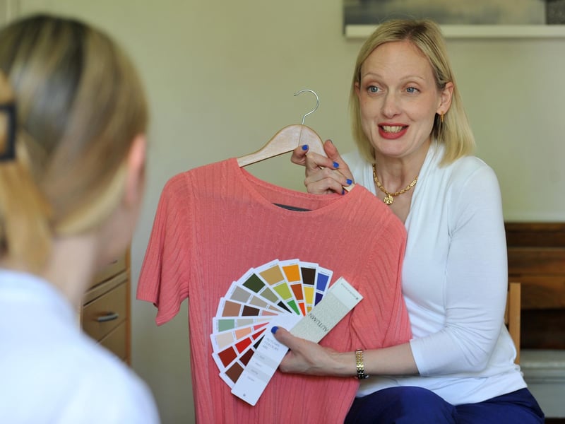 Clients come away with a fan of colour swatches in their seasonal colour palette