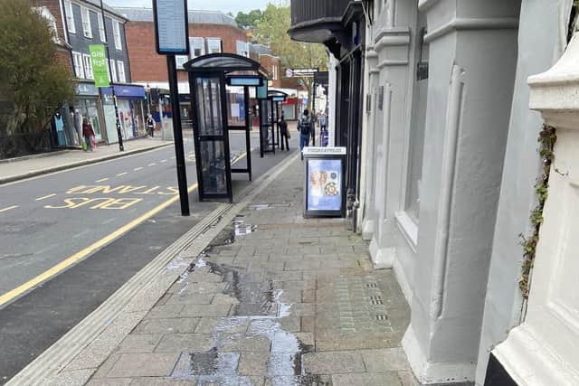 Staff at Bunny & Belle on Lewes High Street have been forced to burn incense candles in the shop after customers were seen retching due to the stench of foul drains.