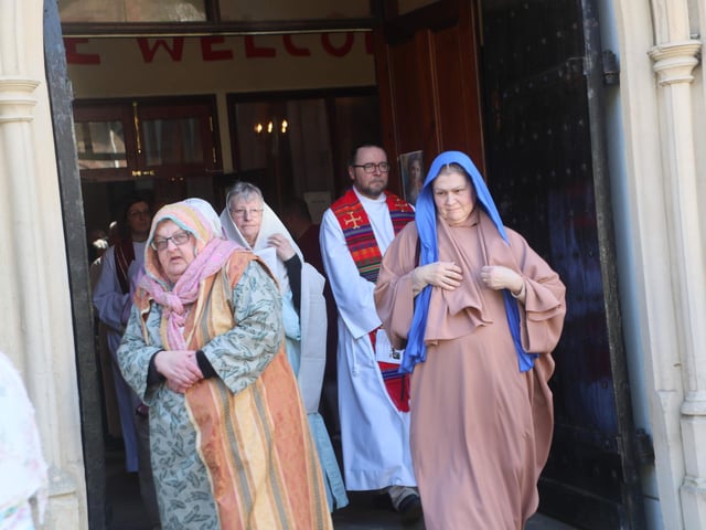 Procession of Witness 2024 on Good Friday in Hastings Old Town. Photo by Roberts Photographic.