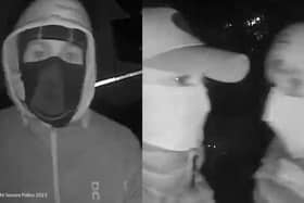 Detectives investigating a burglary in Durrington have released CCTV images of two people they would like to speak with, in connection with the incident. Photo: Sussex Police