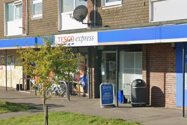 Sussex Police said they received a report of a robbery at Tesco Express in Stein Road, Southbourne, on Saturday, October 24. Photo: Google Street View