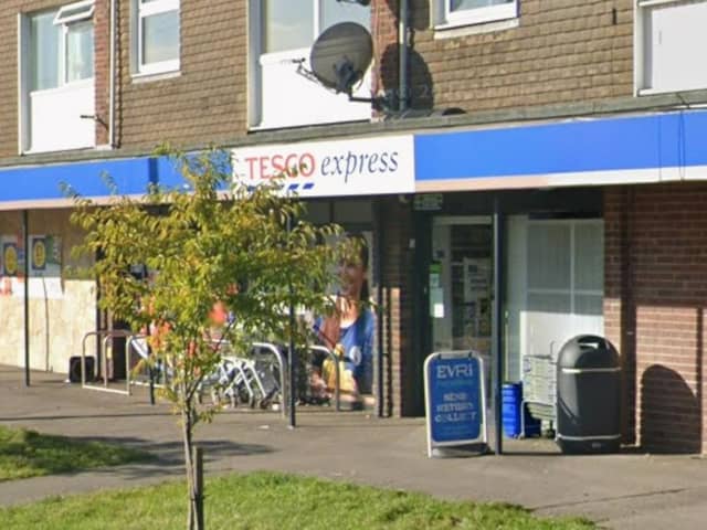 Sussex Police said they received a report of a robbery at Tesco Express in Stein Road, Southbourne, on Saturday, October 24. Photo: Google Street View