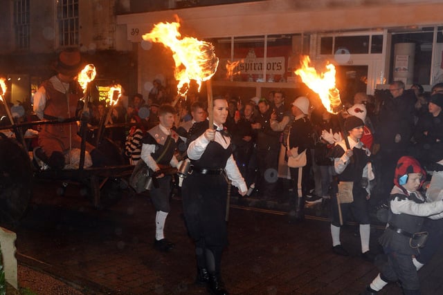 Lewes Bonfire Procession 2022 (Pic by Jon Rigby)