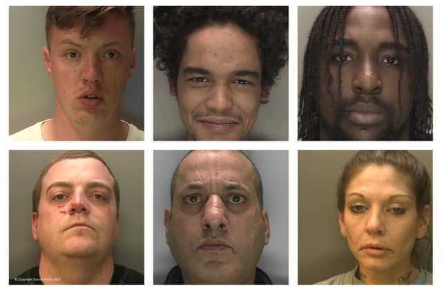 These are some of the most serious, high-profile and prolific offenders who were jailed in the final month of 2023.