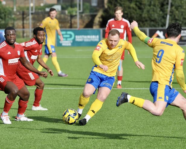 Lancing in recent action against Beckenham | Picture: Stephen Goodger