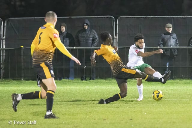 Action from Littlehampton Town's win over Bognor Regis Town in the Sussex Senior Cup