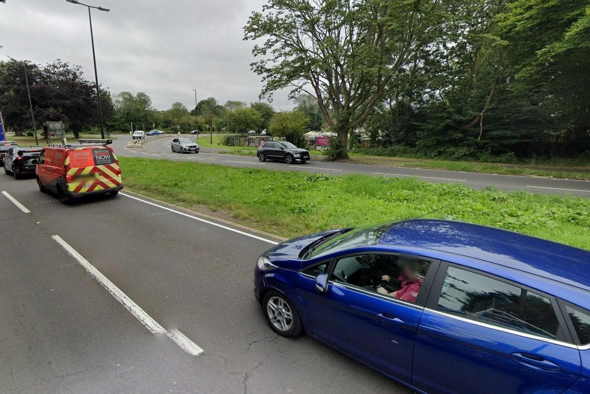 A23 partially blocked at Crawley: crash causing slow traffic in area