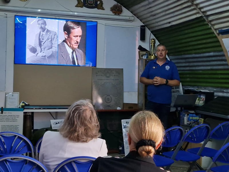 The Lord-Lieutenant of West Sussex, Lady Emma Barnard, has been given a tour of Shoreham Fort and shown the vision for the future before presenting the King's Award for Voluntary Service to the Friends of Shoreham Fort.