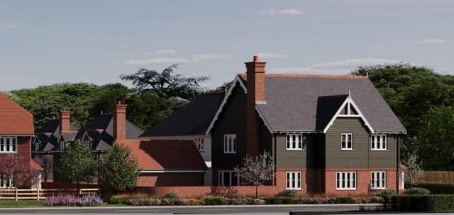 Thirty two new homes are to be built on land at Barns Green near Horsham. Photo contributed