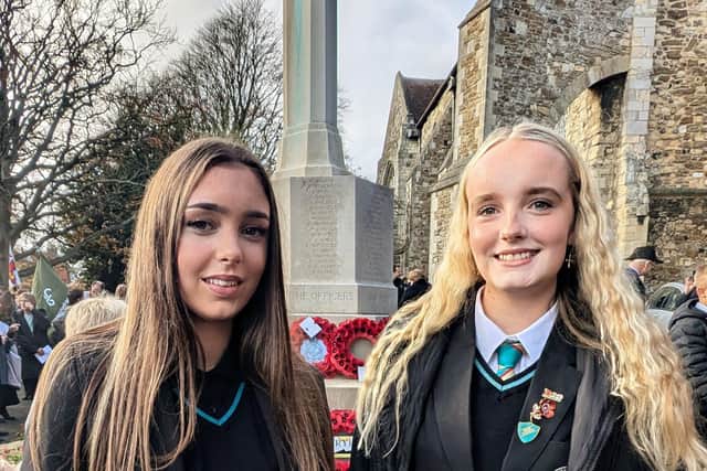 Rye College students commemorate Remembrance Day
