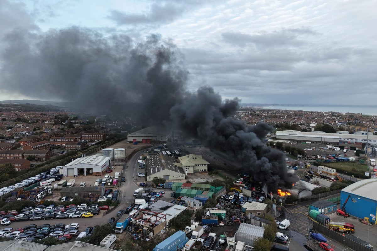 Fire at Lancing Business Park injures staff member