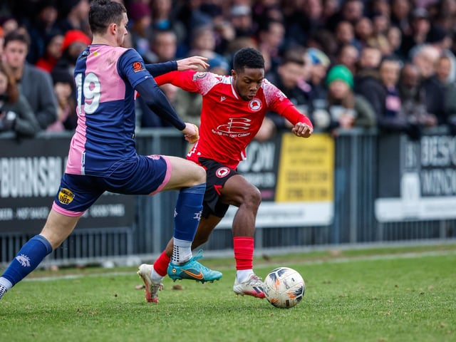 Action and goal celebrations from Eastbourne Borough's fine 3-1 win at Dulwich Hamlet in National League South