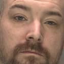 Kieron Everitt, 37, of Longford Road, Bognor Regis, has been jailed following a 'vicious and unprovoked attack' in Horsham. Picture courtesy of Sussex Police