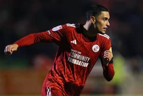 Klaidi Lolos has become a regular starter in recent weeks for Crawley Town. Picture: Natalie Mayhew/Butterfly Football