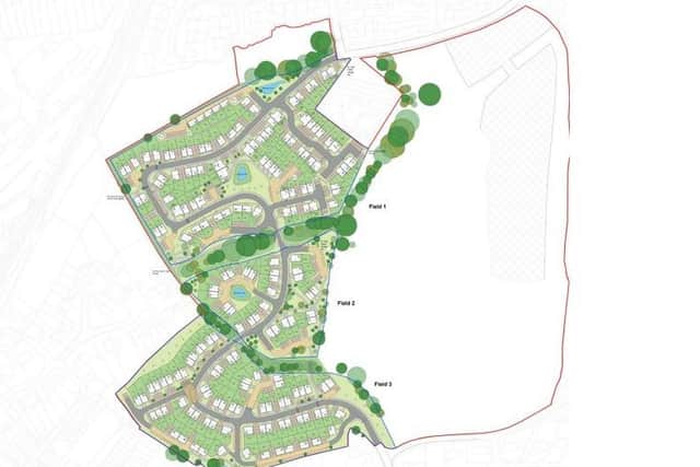 The revised layout currently proposed by the Rother Housing Company