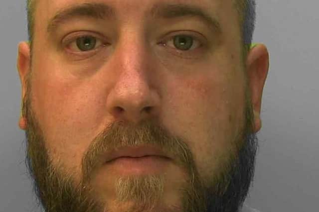 Sussex Police said Matthew Barca, 31, from Peacehaven, was jailed for a total of nine years and eight months