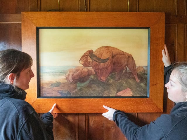 ‘The Return of the Buffalo Herd’ (1901), by Edward Julius Detmold (1883-1957) has gone on display at Bateman's