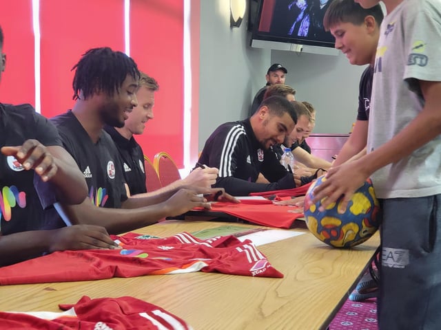 Crawley Town signing session