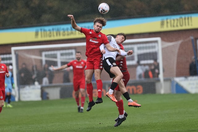 Action from Worthing FC's draw at Hungerford in the National League South