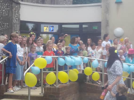 Chichester’s Ukraine refugees and area residents came together to celebrate Ukraine’s 31st Independence Day with food, songs and speeches.