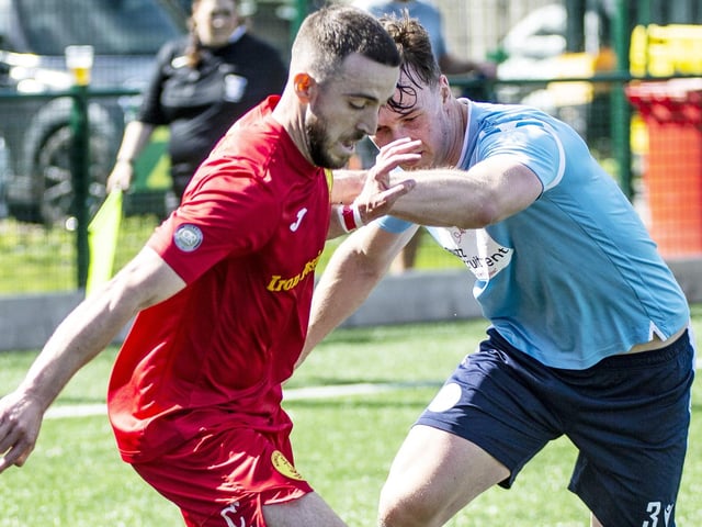Newhaven FC take on Spelthorne Sports in the FA Cup