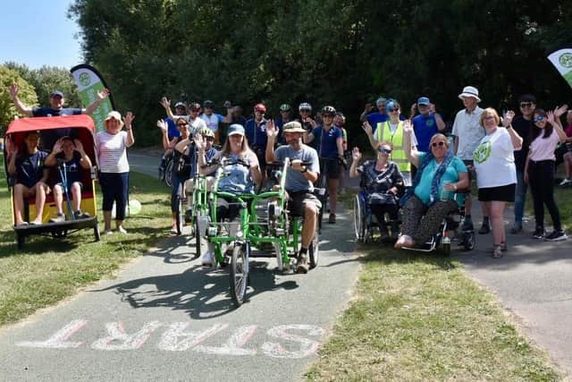 Members of CYCALL were joined by members of Angmering Cycling Club for the fundraising day on Saturday, July 16. Picture: Kate Henwood Photography