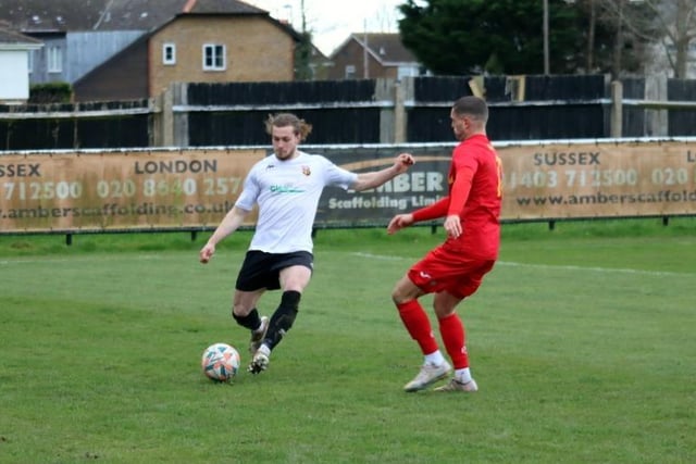 Pagham v Newhaven in the SCFL premier - it finished 0-0
