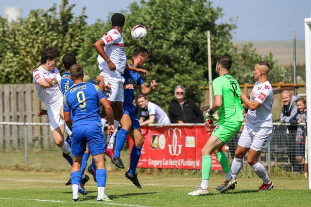Lewes in pre-season action at Peacehaven - but they will be soon be travelling much further | Picture: James Boyes