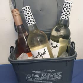 Wendy Taylor is using her caddy as a wine cooler. Photo: contributed