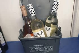 Wendy Taylor is using her caddy as a wine cooler. Photo: contributed