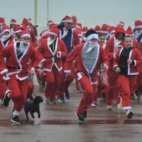 Bexhill Lions' Santa Dash & Santa Paws 2025. Pic Justin L.