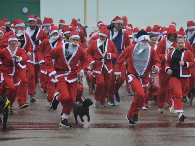 Bexhill Lions' Santa Dash & Santa Paws 2025. Pic Justin L.