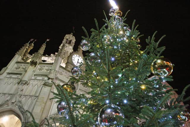 Chichester Christmas tree lights switch-on details