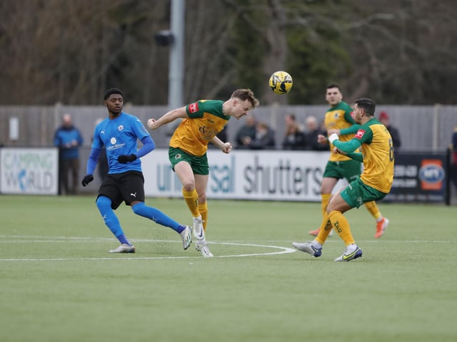 Isthmian Premier action from Horsham's excellent 3-1 home win over play-off chasing Billericay Town on Saturday