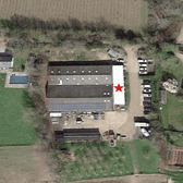 The application, submitted by Mr and Mrs T Simmonds, relates to Nyetimber Farm in Gay Street, West Sussex, RH20 2HH. (An aerial photograph identifying the subject building: South Eastern Planning Services Limited)