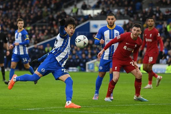 Just days later and Liverpool were back at the Amex for an FA Cup clash. Brighton had to dig deeper this time but the outcome was the same as Lewis Dunk and Mitoma cancelled out Harvey Elliot's opener.