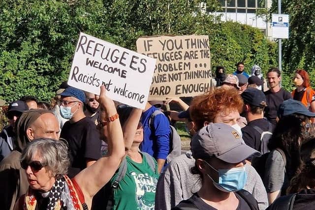 Photo from last night's protest