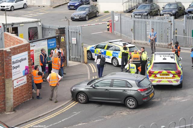 Police called to incident at bin depot in East Sussex