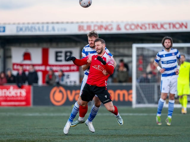 Action from Eastbourne Borough's draw at home to Oxford City in National League South