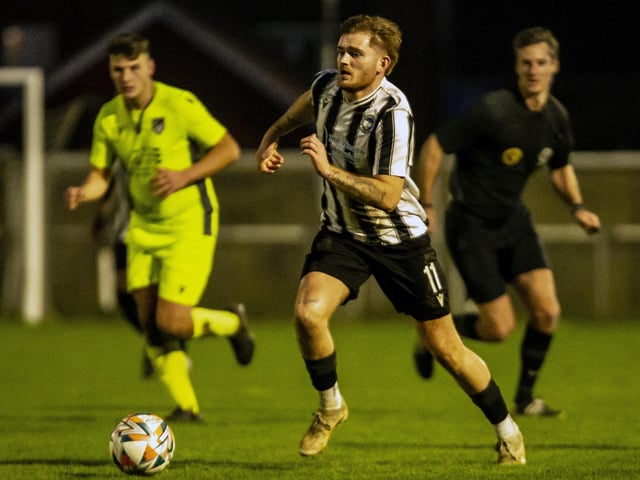 Action from Peacehaven and Telscombe's win over Bexhill United in the SCFL premier