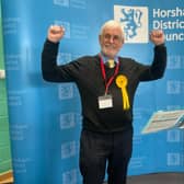 Dennis Livingstone, Lib Dem candidate winner in Nuthurst and Lower Beeding