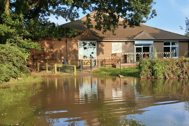 The aftermath of the flooding