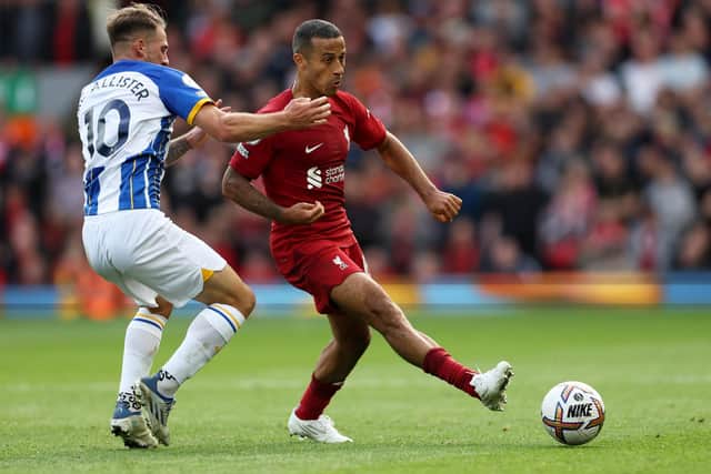 Alexis Mac Allister will make his first start for Brighton since winning the World Cup as Albion face Liverpool on Saturday (January 14). Photo by Clive Brunskill/Getty Images