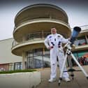 ESAS (East Sussex Astronomical Society) Space Day at the De La Warr Pavilion on March 21 2024. Andy Lawes, Chair of ESAS, also known as Astro Andy.