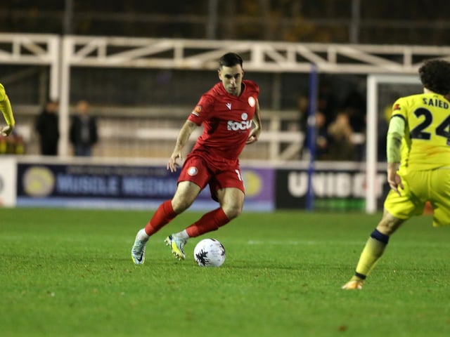 Action from Worthing's National League South win at Farnborough