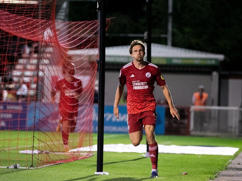 Action and crowd pictures from Crawley Town's 2-1 win over MK Dons at the Broadfield Stadium.