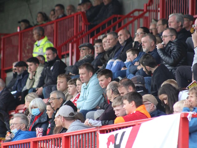 Action from Crawley Town's 2-1 win over Newport County. Picture by Cory Pickford