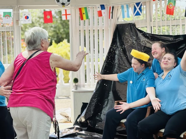 Staff created a simple, fun way to beat the heat