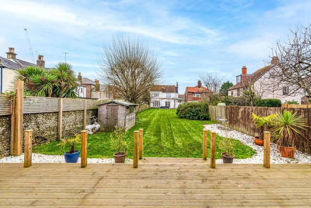The £1,250,000 home in Abbotts Close, Worthing, boasts an enormous garden