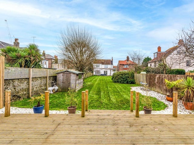 The £1,250,000 home in Abbotts Close, Worthing, boasts an enormous garden